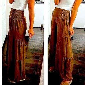 kaylynshop split hem gry pant